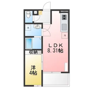 グラン大和町【3階】の間取り