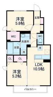 SOUTH FOREST【1階】の間取り
