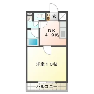 参貮四六マンション【5階】の間取り