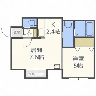 レジデンス大通公園【3階】の間取り