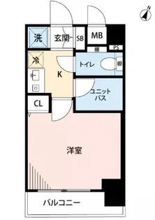 マイナビSTAYミライエ鵜の木ステーションフロント【4階】の間取り