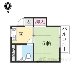 コーポSSK1【2階】の間取り