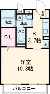 パークハイム長宮 II【1階】の間取り