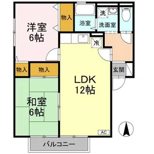 カンファタブル C棟【1階】の間取り