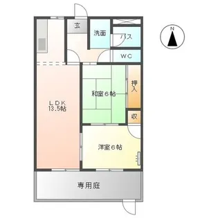 グランドポリス93【1階】の間取り