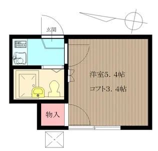 レオパレス川口第17【1階】の間取り