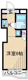 スカイコート綱島第2【5階】の間取り