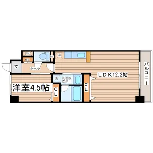 URBANHILL MUKAIYAMA【4階】の間取り