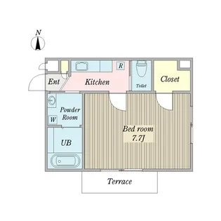 プレジール【1階】の間取り