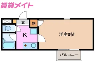 プロミネント川越富洲原【2階】の間取り