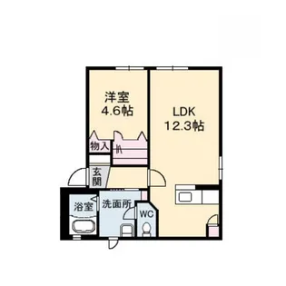 ドリームガーデン・S【1階】の間取り