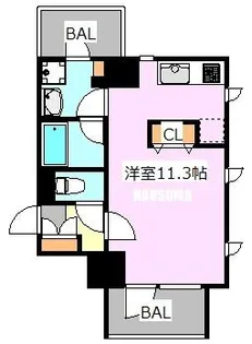ダイナシティ王子【3階】の間取り