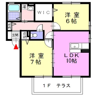 パティオK【1階】の間取り