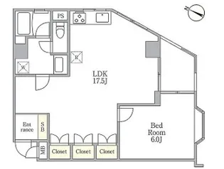 目黒パークスクエア【8階】の間取り