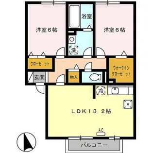 ルミエール【1階】の間取り