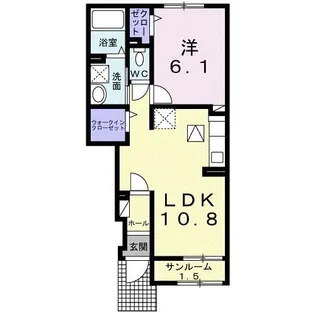 COMODO HOUSE H【1階】の間取り