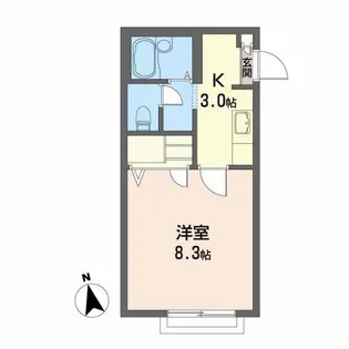 メゾン ルーシャン【2階】の間取り