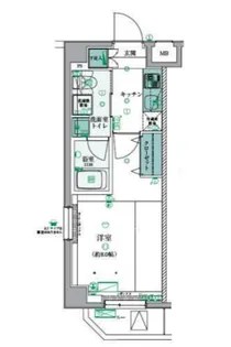 リヴシティ西早稲田【2階】の間取り