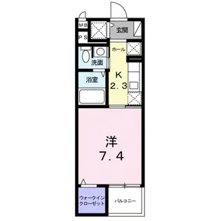 クレメント武蔵浦和【3階】の間取り