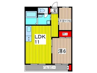 青木公園マンション【2階】の間取り