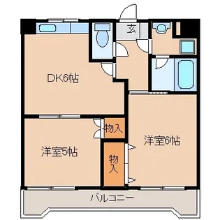 レジデンス亜依II【4階】の間取り