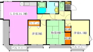 クリスタルパレス東船橋【2階】の間取り