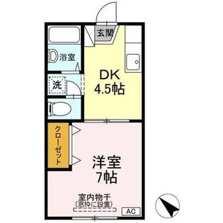 プレジール【1階】の間取り