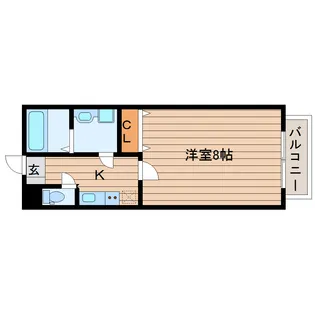 ブルーイン志波町【1階】の間取り