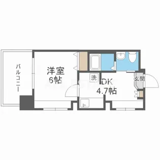 コンチネンタル東小橋【2階】の間取り