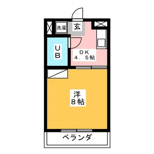 ウッデンベル【3階】の間取り