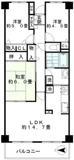 ジュネス【3階】の間取り