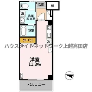 ロングステイ山下【2階】の間取り