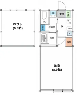 REVIO陣屋【2階】の間取り