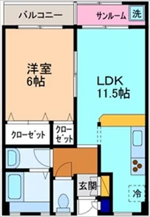 フローリッシュはじめ【1階】の間取り