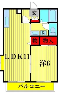 ホーミープレイスC棟【1階】の間取り