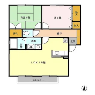 カメリア【2階】の間取り