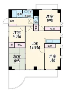 イオラニガーデンIII【5階】の間取り