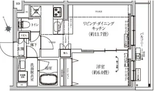 アイル グランデ押上ノースドゥーエ【2階】の間取り