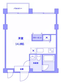 元住吉アートフラッツ【2階】の間取り