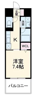 GRAND ESPOIR IZUMI【6階】の間取り