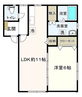 サンガーデンB【1階】の間取り