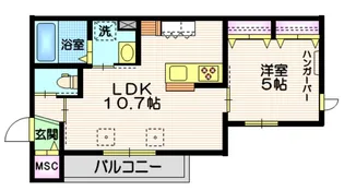Duo Wakaba East【1階】の間取り
