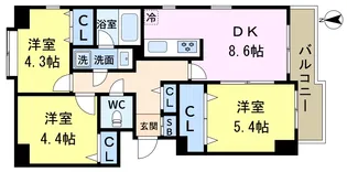セリオ五番館【3階】の間取り