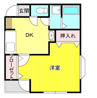 OMパレス【2階】の間取り