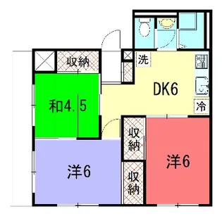 グレーシー高野【4階】の間取り