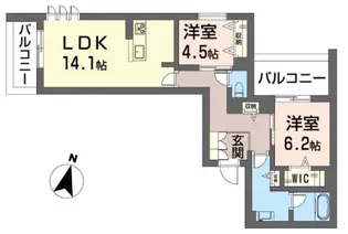 バエル【2階】の間取り