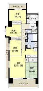 サンデュエル本庄【11階】の間取り