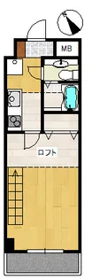 ビライケノベ3号館【5階】の間取り