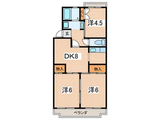 第2ロイヤルハイツの間取り
