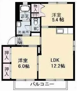 シャーメゾン カメリア B棟【1階】の間取り